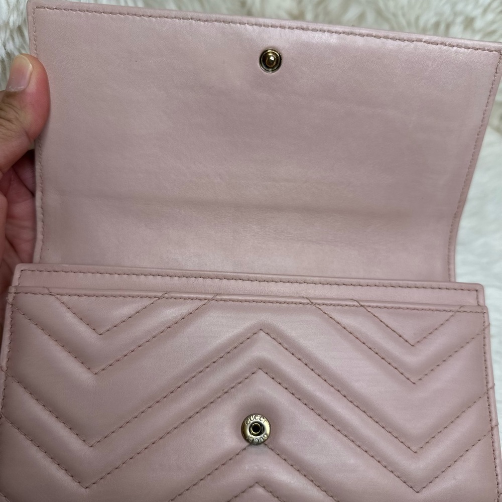 Gucci Pink Marmont Long Wallet - Picture 9 of 13